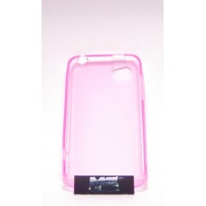 Чехол силиконовый для HTC One V розовый