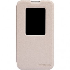 Чехол-книжка NILLKIN для  LG L70 Dual - Sparkle series (Золотой)