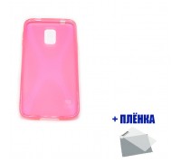 Чехол New Line + пленка для Samsung Galaxy S5 розовый