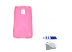 Чехол New Line + пленка для Samsung Galaxy S5 розовый