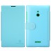 Чехол для телефона Nokia Lumia 630 Nillkin Fresh Series Leather Case голубой