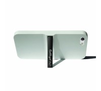 Накладка Red Angel iPhone 5  белая с алюминиевой подставкой (Soft touch)																