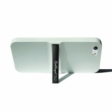 Накладка Red Angel iPhone 5  белая с алюминиевой подставкой (Soft touch)