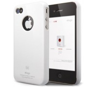 Чехол для телефона iPhone 4/4S ELAGO Slim Fit белый (EL-S4SM-WH-PL)