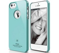 Чехол для телефона iPhone 5 ELAGO Slim Fit Glossy Coral Blue (ELS5SM-UVCBL-RT)