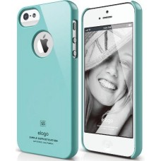 Чехол для телефона iPhone 5 ELAGO Slim Fit Glossy Coral Blue (ELS5SM-UVCBL-RT)