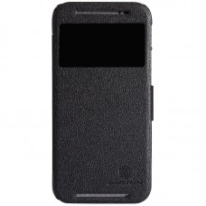 Чехол-книжка Nillkin для телефона HTC One 2 M8, серия Fresh Leather Case чёрный