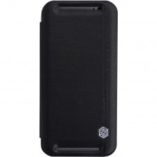 Чехол-книжка Nillkin для телефона HTC One 2 M8, серия Rain Leather Case чёрный