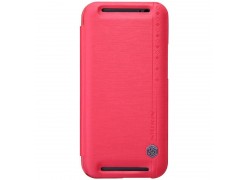 Чехол-книжка Nillkin для телефона HTC One 2 M8, красный, серия Rain Leather Case
