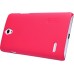 Чехол-накладка Nillkin для телефона Huawei G700 Super Frosted Shield красный