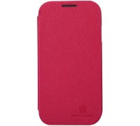 Чехол Nillkin для телефона Samsung I9500, Crossed Style Leather Case красный