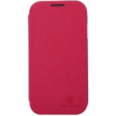 Чехол Nillkin для телефона Samsung I9500, Crossed Style Leather Case красный