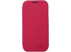 Чехол Nillkin для телефона Samsung I9500, Crossed Style Leather Case красный