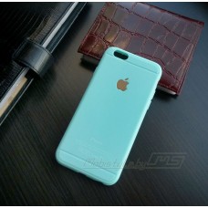 Силиконовый чехол-накладка для iPhone 6G, iPhone 6S с логотипом (цвет: голубой)