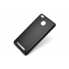 Силиконовый чехол для Xiaomi Redmi 3x, 3s, 3 Pro (чёрный)